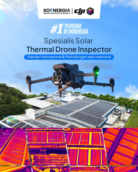 Solar Thermal Drone Inspection – Presisi untuk Performa & Perlindungan Aset